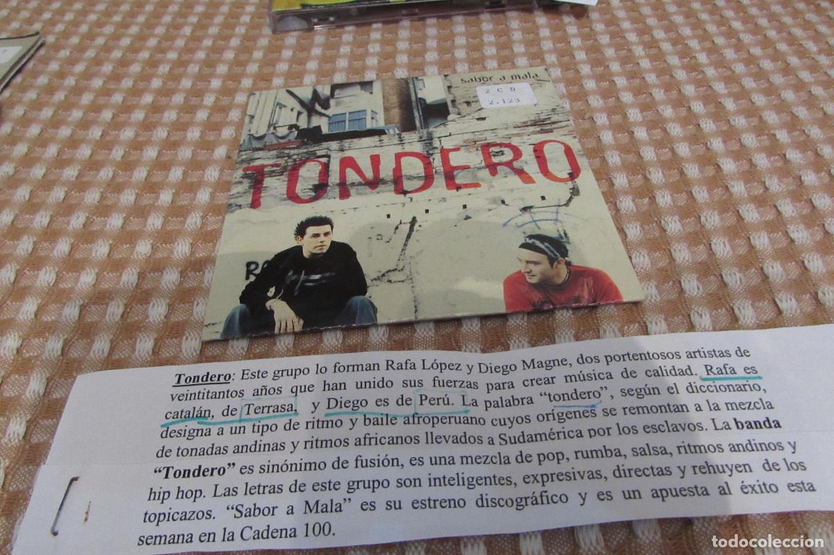 Musik-CDs: TONDERO SABOR A MALA CD SINGLE CADENA 100