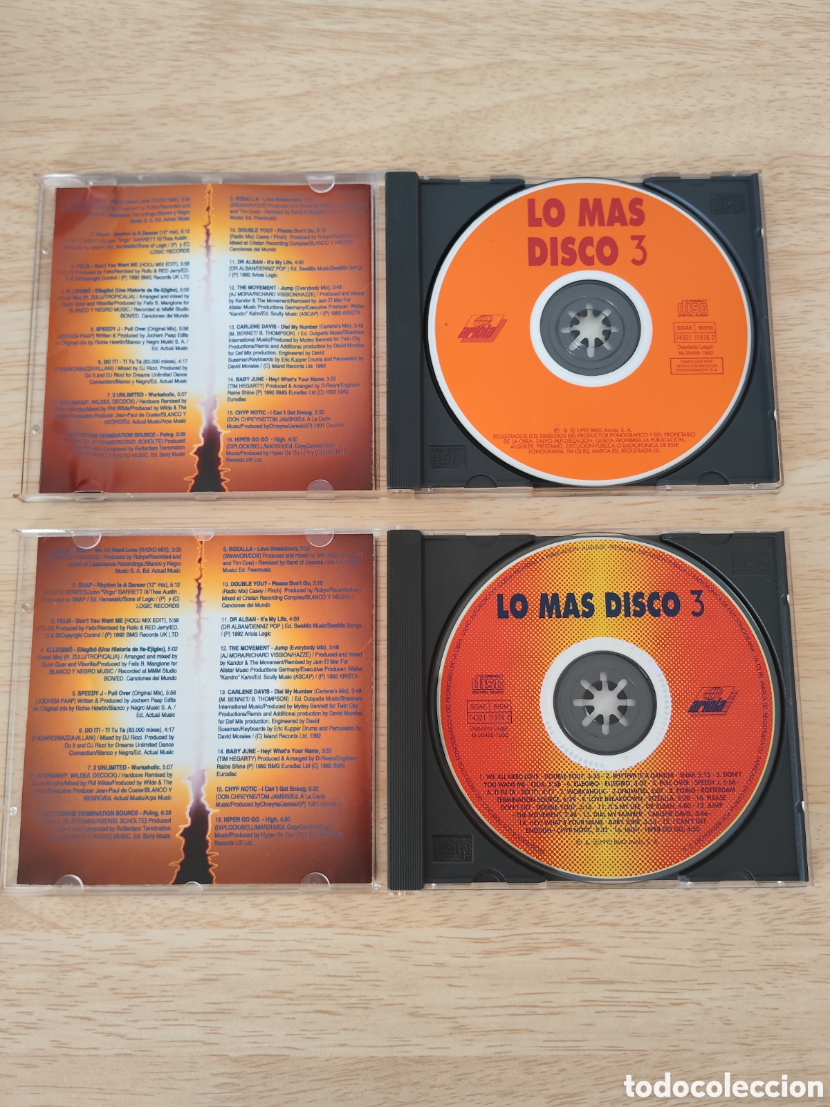 CDs de m&uacute;sica: CD Lo Mas Disco 3 Original Exitos 90s - Foto 2