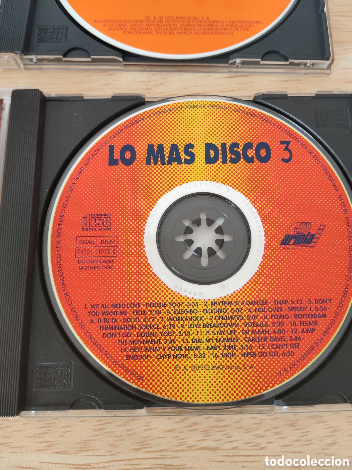CDs de m&uacute;sica: CD Lo Mas Disco 3 Original Exitos 90s - Foto 4
