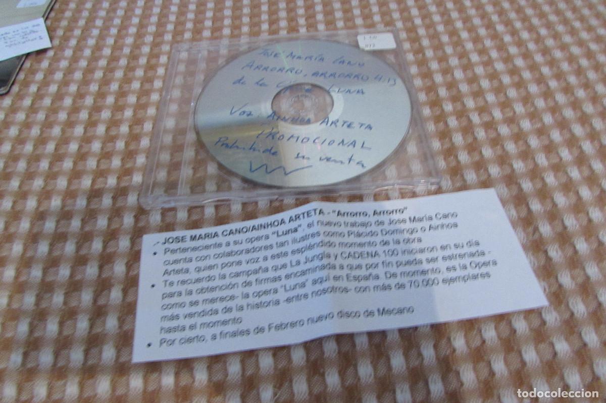 CDs de m&uacute;sica: JOSE MAR&Iacute;A CANO - ARRORRO, ARRORRO - CD-SINGLE CADENA 100 MECANO