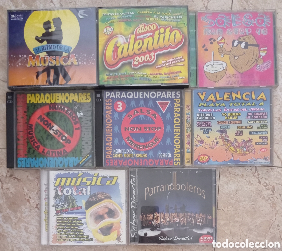 Music CDs: LOTE CD MUSICA LATINA PARRANDBOLEROS PLAYA TOTAL
