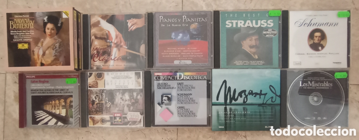 Musik-CDs: LOTE CD CLASICA PUCCINI RODRIGO GRIEG MOZART