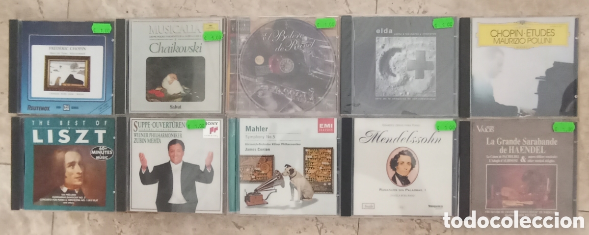CDs de Musique: LOTE CD CLASICA CHOPIN RAVEL CHAIKOVSKI MAHLER
