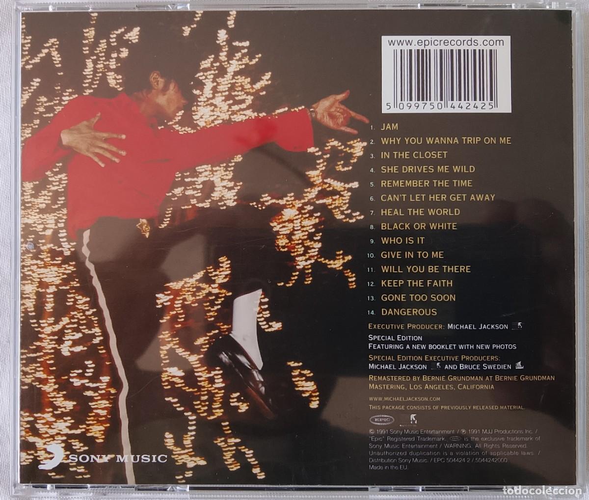 CDs de m&uacute;sica: Michael Jackson. Dangerous (Special edition). CD. - Foto 2