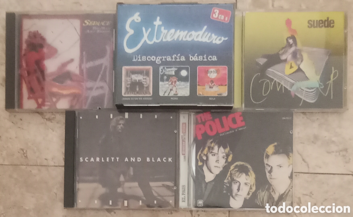 Music CDs: LOTE CD THE POLICE EXTREMODURO SEDUCE SCARLETT BLACK