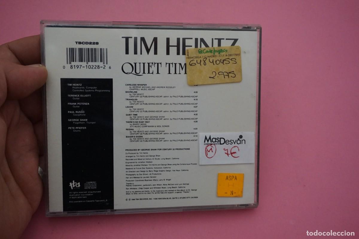CDs de m&uacute;sica: CD - TIM HEINTZ - QUIET TIME - DISCO COMO NUEVO - Foto 3