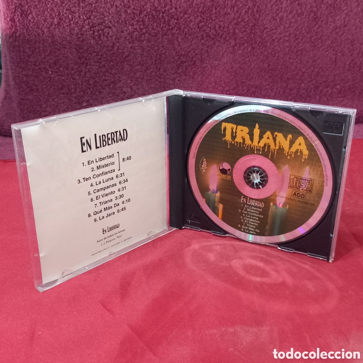 CDs de m&uacute;sica: CD TRIANA/EN LIBERTAD(COMO NUEVO) - Foto 3