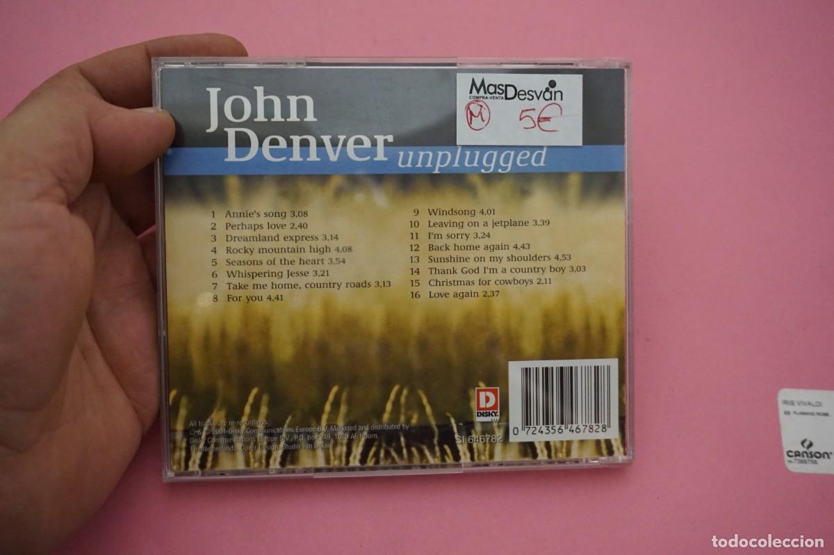 CDs de m&uacute;sica: CD - JOHN DENVER - UNPLUGGED - DISCO COMO NUEVO - Foto 3