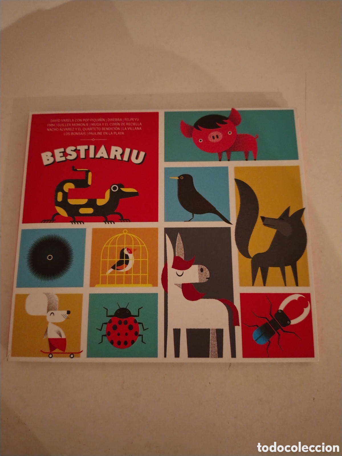 CDs de m&uacute;sica: BESTIARIU ( 2015 ARAZ LA FABRIQUINA ASTURIAS ) PAULINE EN LA PLAYA FELPEYU DIXEBRA BONSAIS FMM