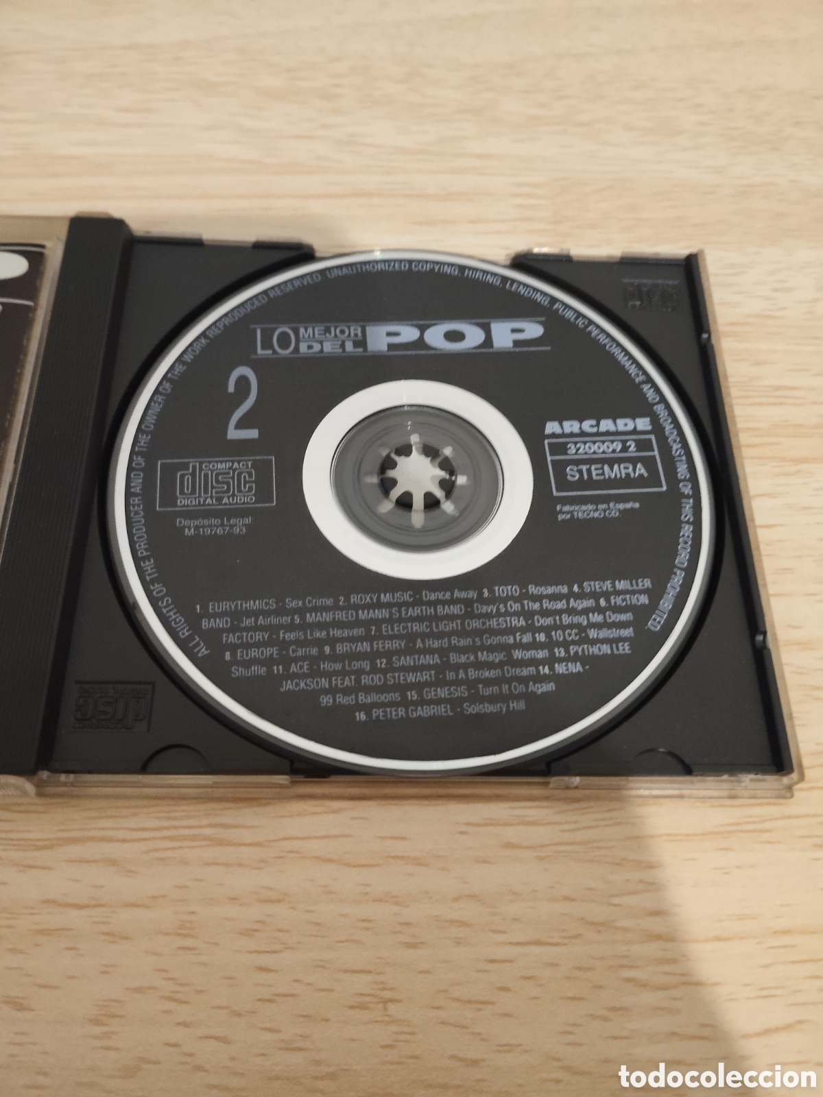 CDs de m&uacute;sica: CD Lo Mejor Del Pop 2 - 16 Grandes Exitos (1993) - Foto 3