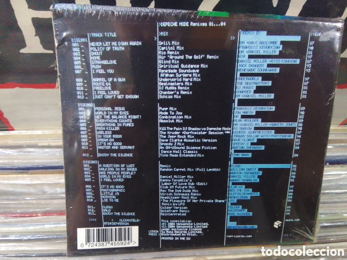 CDs de m&uacute;sica: Depeche mode remixes 81 04,3 cds - Foto 2