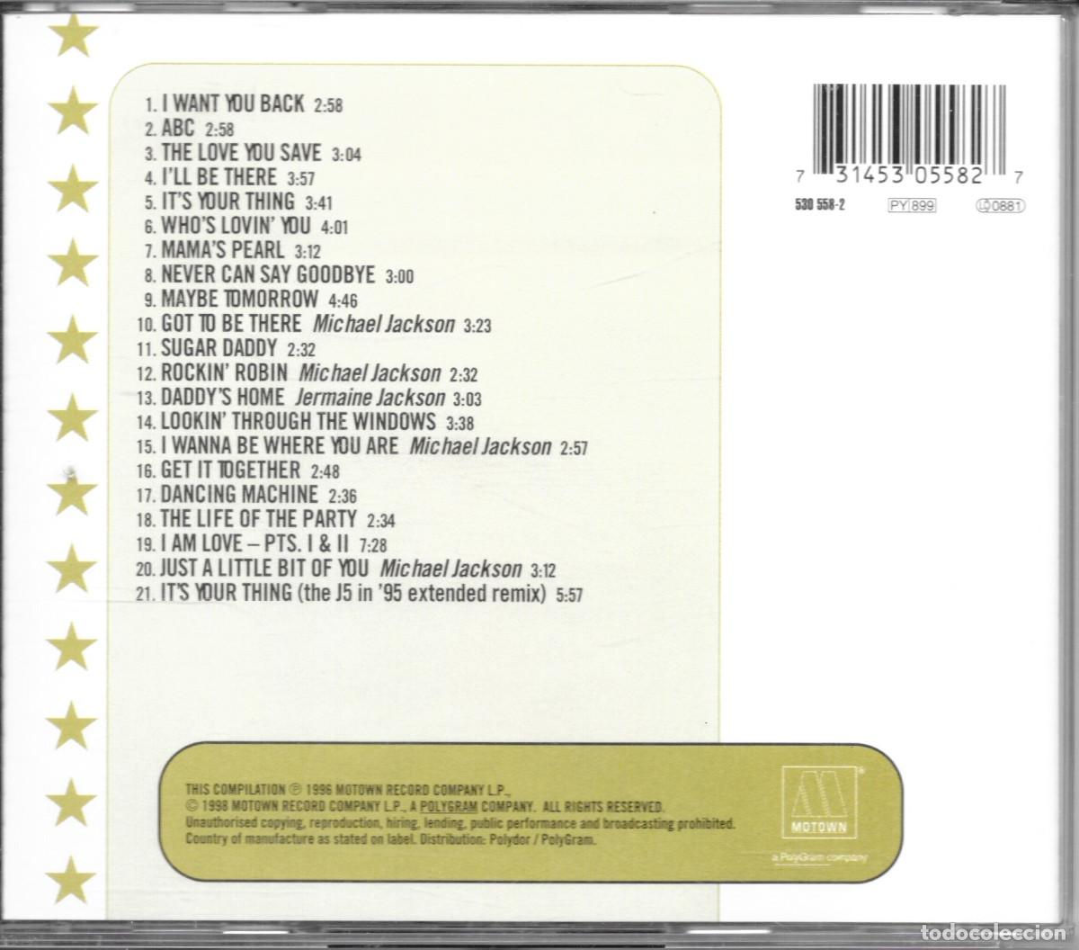 CDs de m&uacute;sica: CD Jackson Five - MOTOWN - Compra m&iacute;nima 6&euro; - Foto 2