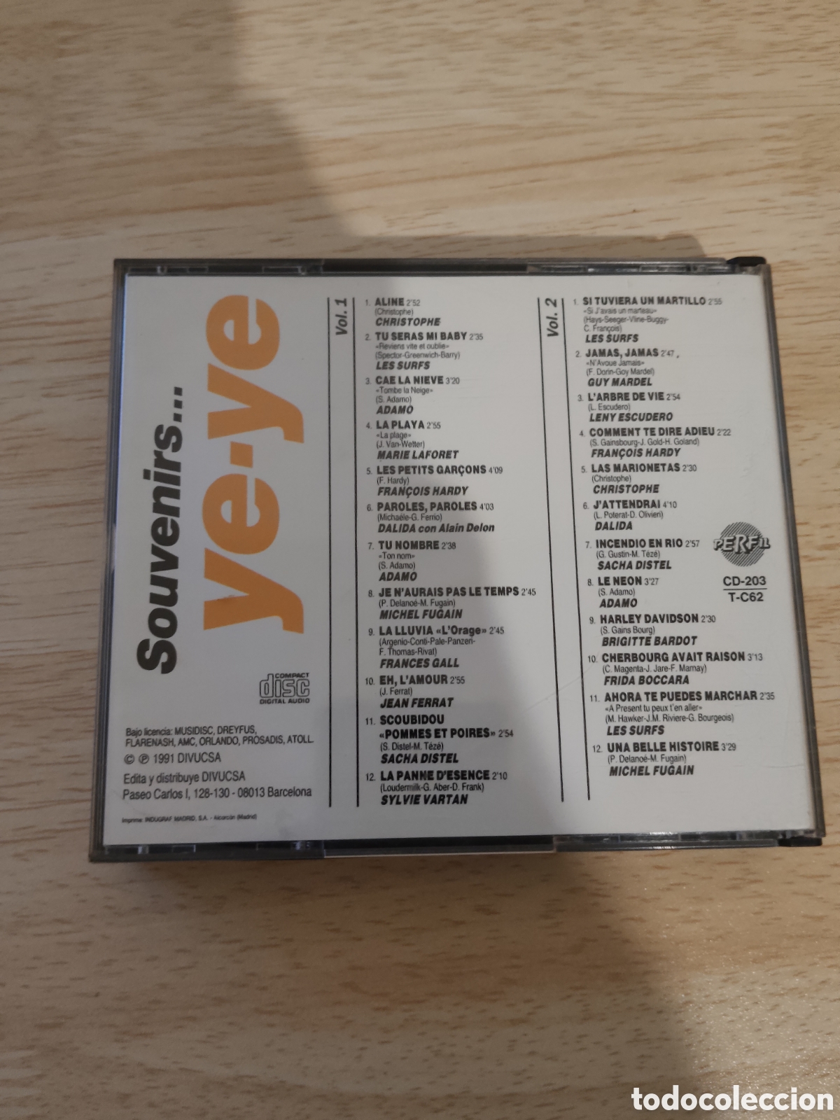 CDs de m&uacute;sica: 2 CD Souvenirs... Ye-Ye (1991) &Eacute;xitos 60s Pop - Foto 4