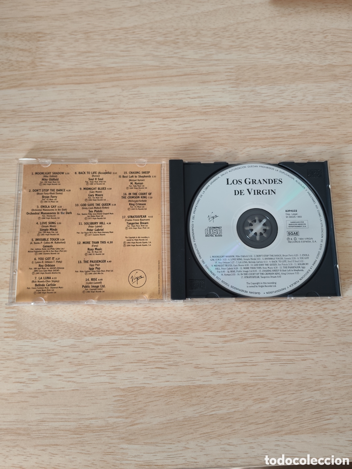CDs de m&uacute;sica: CD Los Grandes de Virgin (1994) Exitos Rock Pop - Foto 2