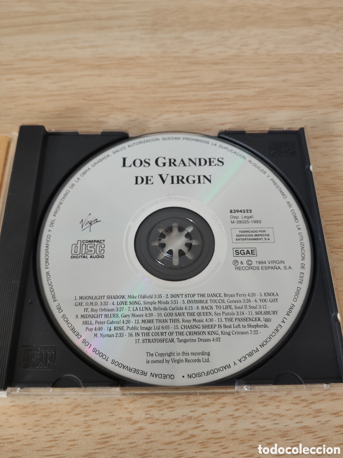 CDs de m&uacute;sica: CD Los Grandes de Virgin (1994) Exitos Rock Pop - Foto 3
