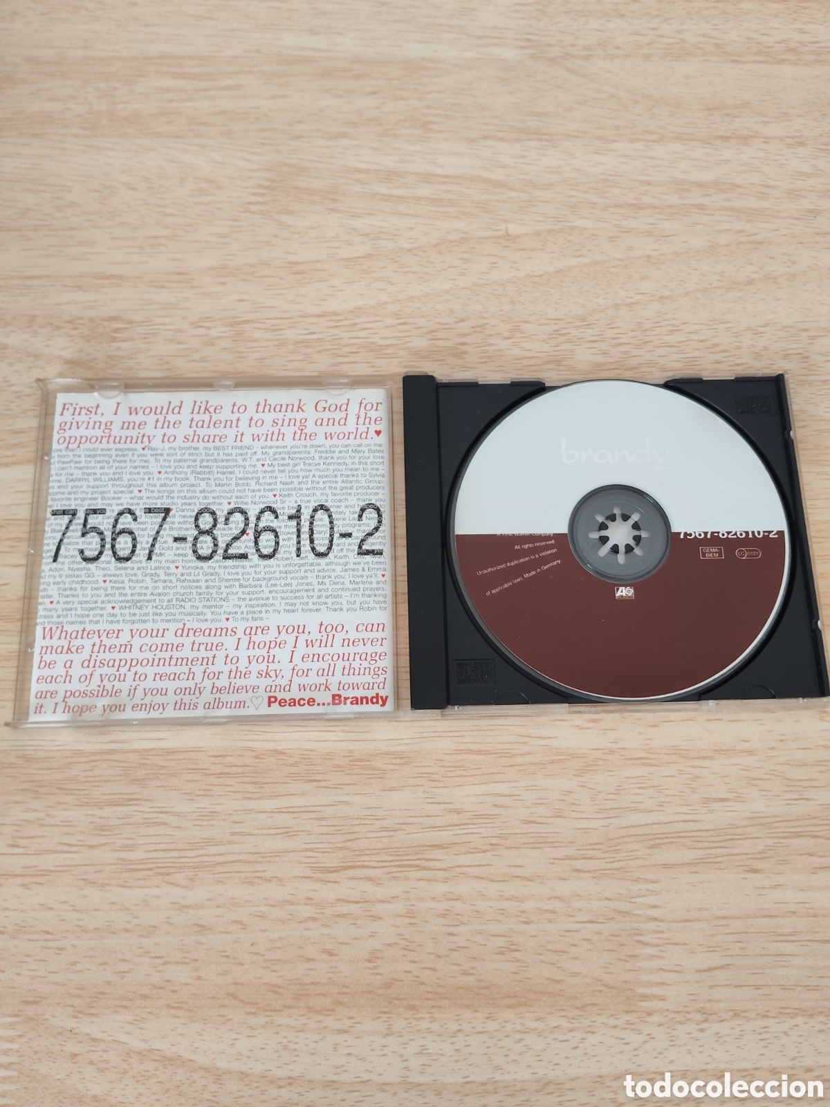CDs de m&uacute;sica: CD Brandy - Brandy Debut (1994) R&B Soul - Foto 2
