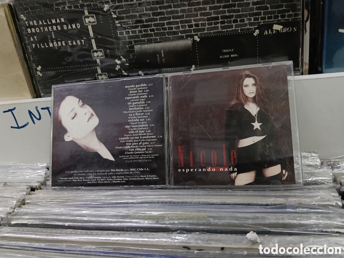 CDs de m&uacute;sica: Nicole CD esperando nada chile 1994 - Foto 1