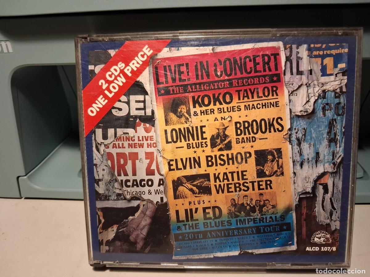 Music CDs: DOBLE CD BOX ALLIGATOR RECORDS (BLUES IMPERIALS, ELVIN BISHOP, LOONIE BROOKS BLUES BAND, ETC