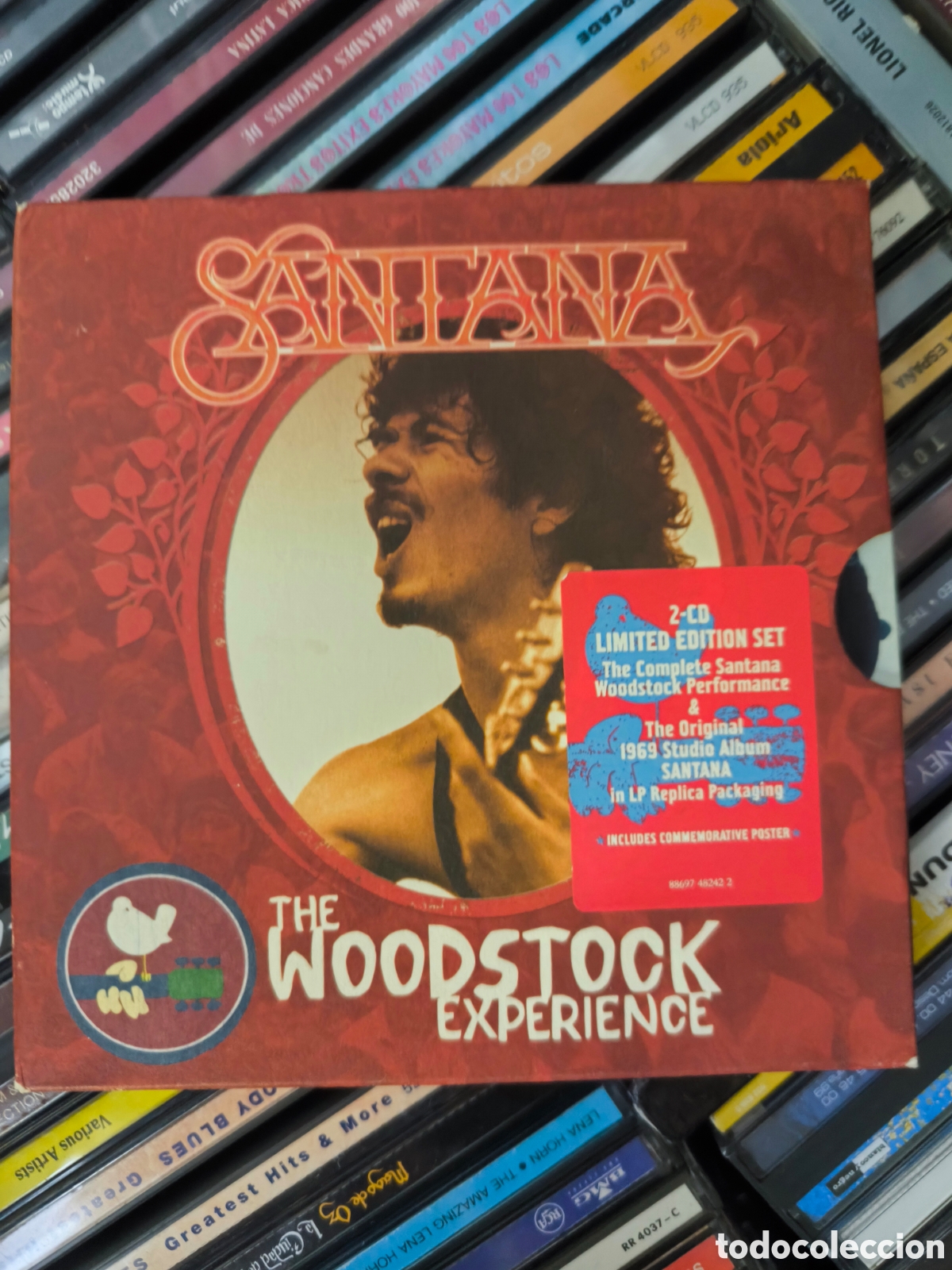 CDs de m&uacute;sica: 2 cd Santana Santana album y Woodstock