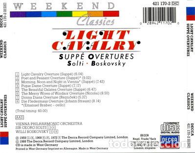 Musik-CDs: Light Cavalry - Supp&eacute; Overtures- 0028942117020