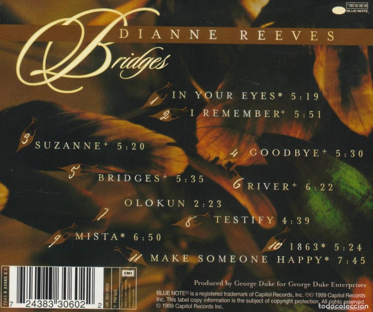 CDs de m&uacute;sica: DIANNE REEVES. BRIDGES. CD. - Foto 2