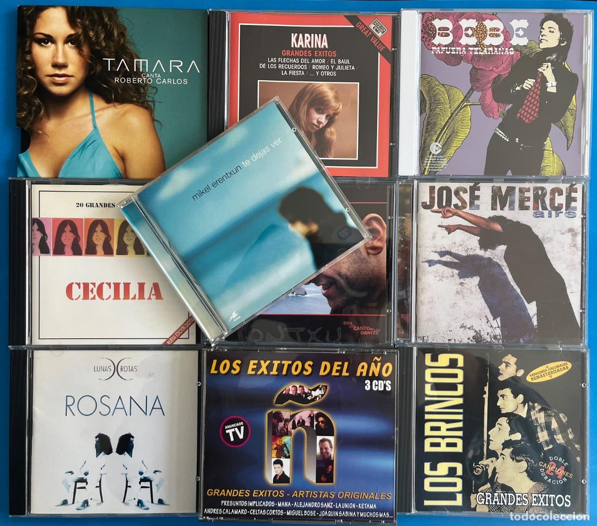 CDs de m&uacute;sica: LOTE CDs - Mikel Erentxun - Bebe - Jos&eacute; Merc&eacute; - Rosana, etc.. (10 Cds)