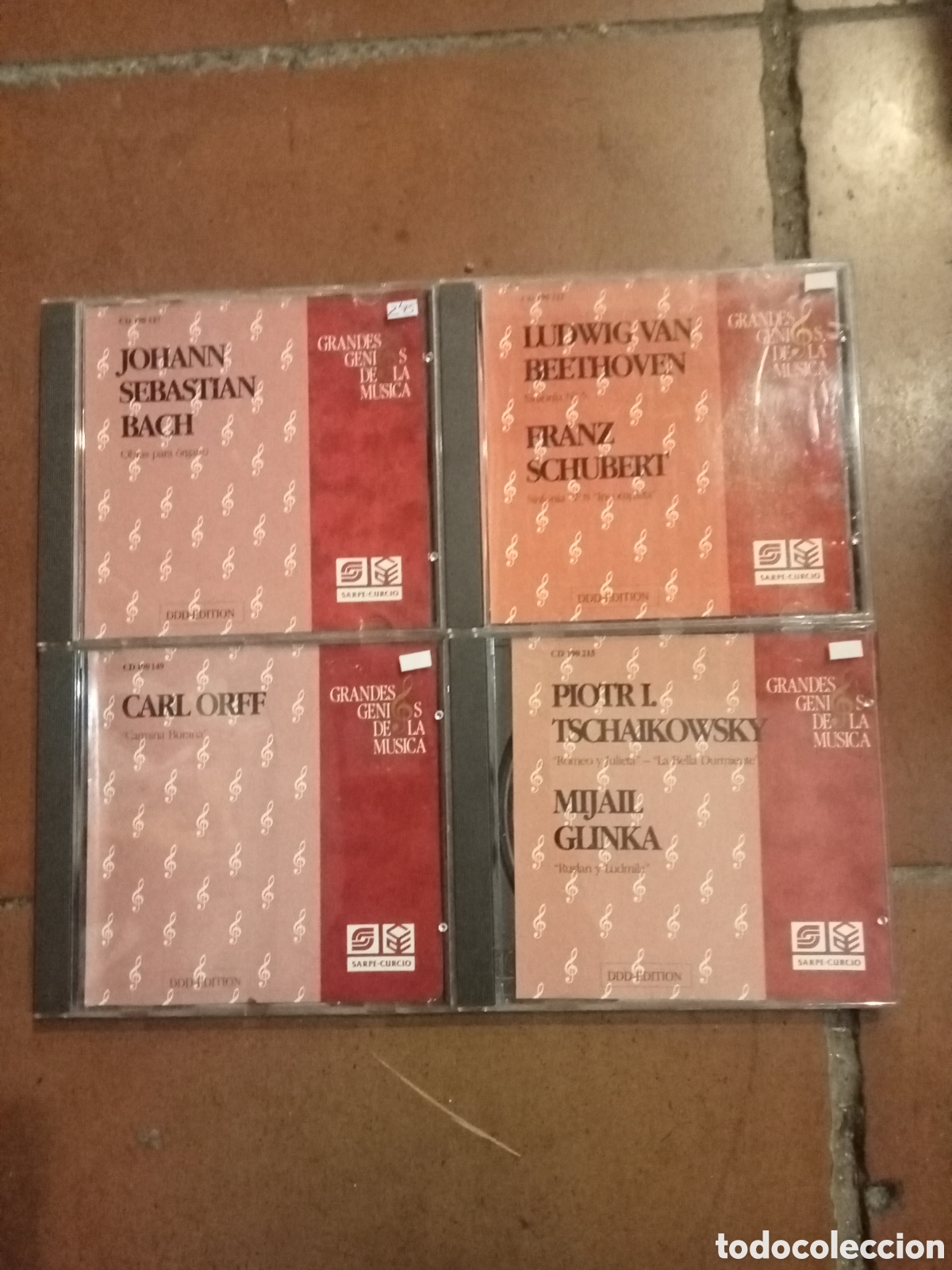 CDs de m&uacute;sica: 4 CDs grandes genios de la m&uacute;sica