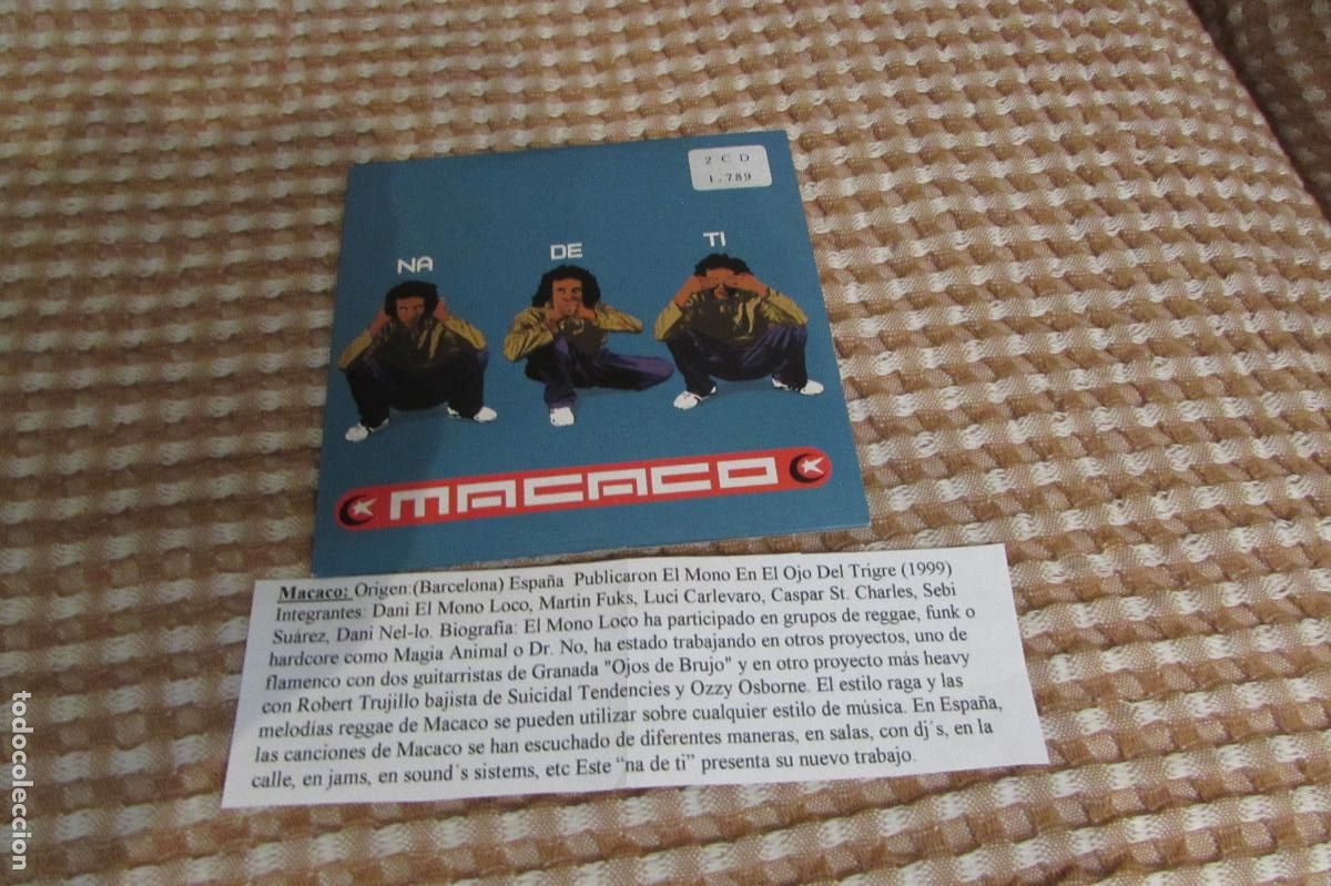 CDs de m&uacute;sica: Macaco &ndash; Na De Ti CD SINGLE CADENA 100 - Foto 1
