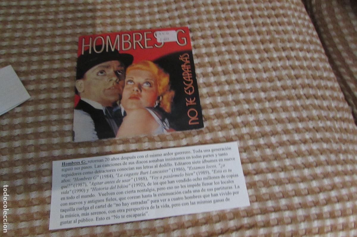 Music CDs: HOMBRES G No te escaparas CD SINGLE CADENA 100