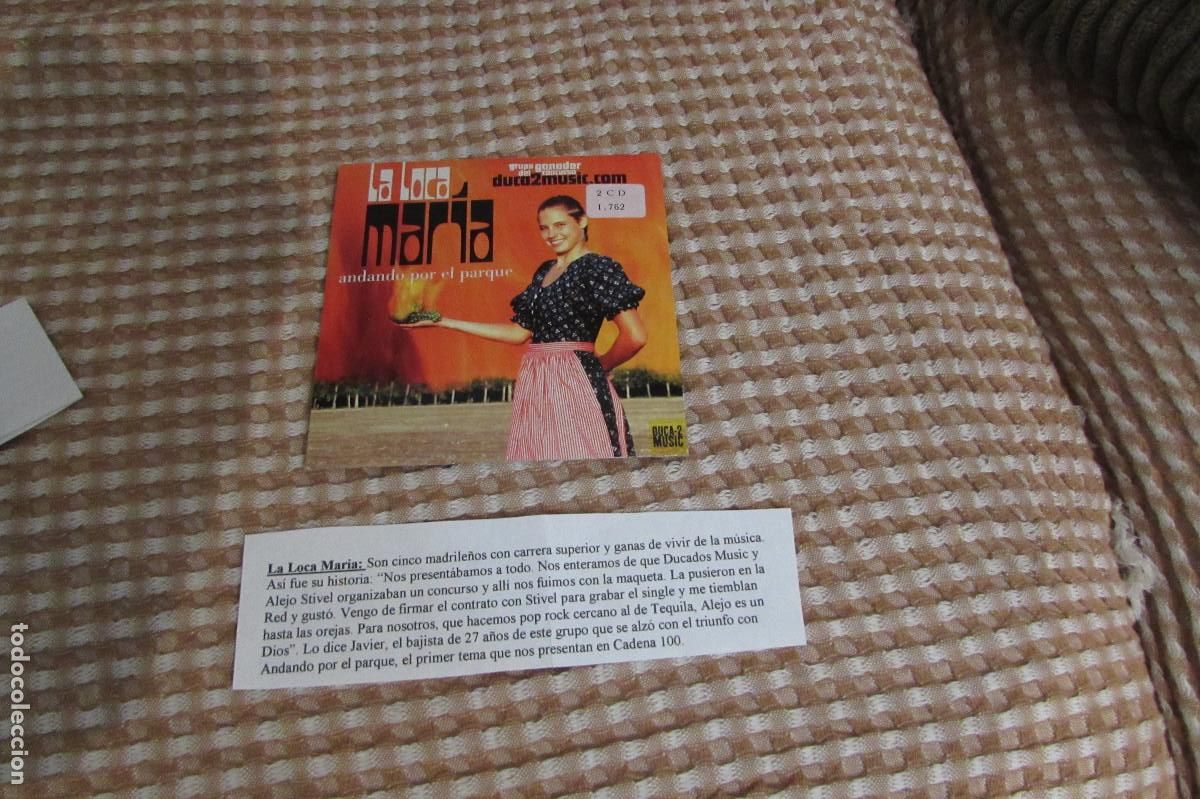 CDs de m&uacute;sica: LA LOCA MAR&Iacute;A - ANDANDO POR EL PARQUE - CD SINGLE CADENA 100