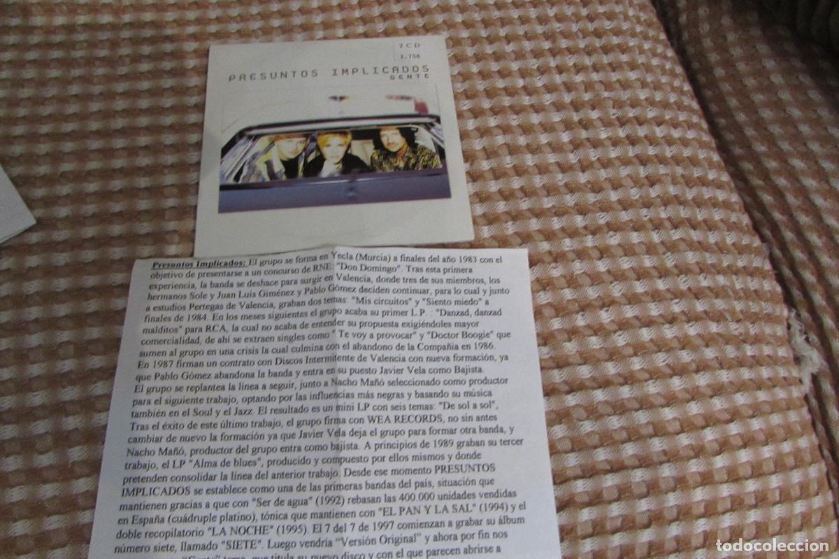 CDs de m&uacute;sica: PRESUNTOS IMPLICADOS GENTE PROMO CD-SINGLE CADENA 100