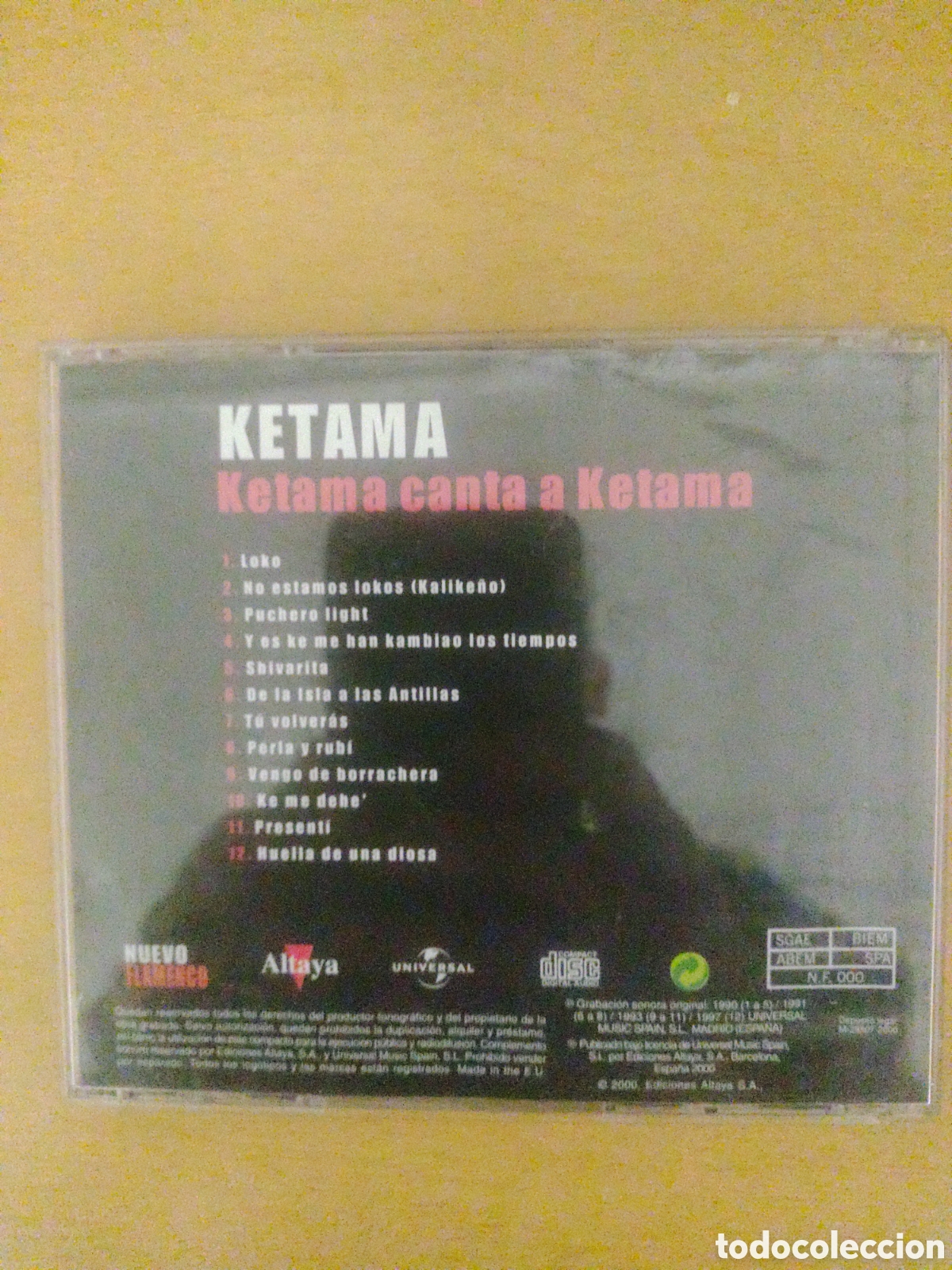 CDs de m&uacute;sica: CD Recopilatorio Ketama Canta A Ketama - Foto 2