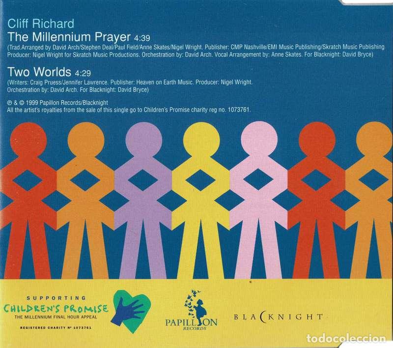 CDs de m&uacute;sica: Cliff Richard - The Millennium Prayer. CD Single - Foto 2