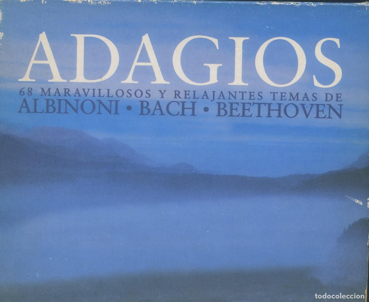 CD di Musica: ADAGIOS: 68 maravillosos y relajantes temas de Albinoni, Bach y Beethoven.