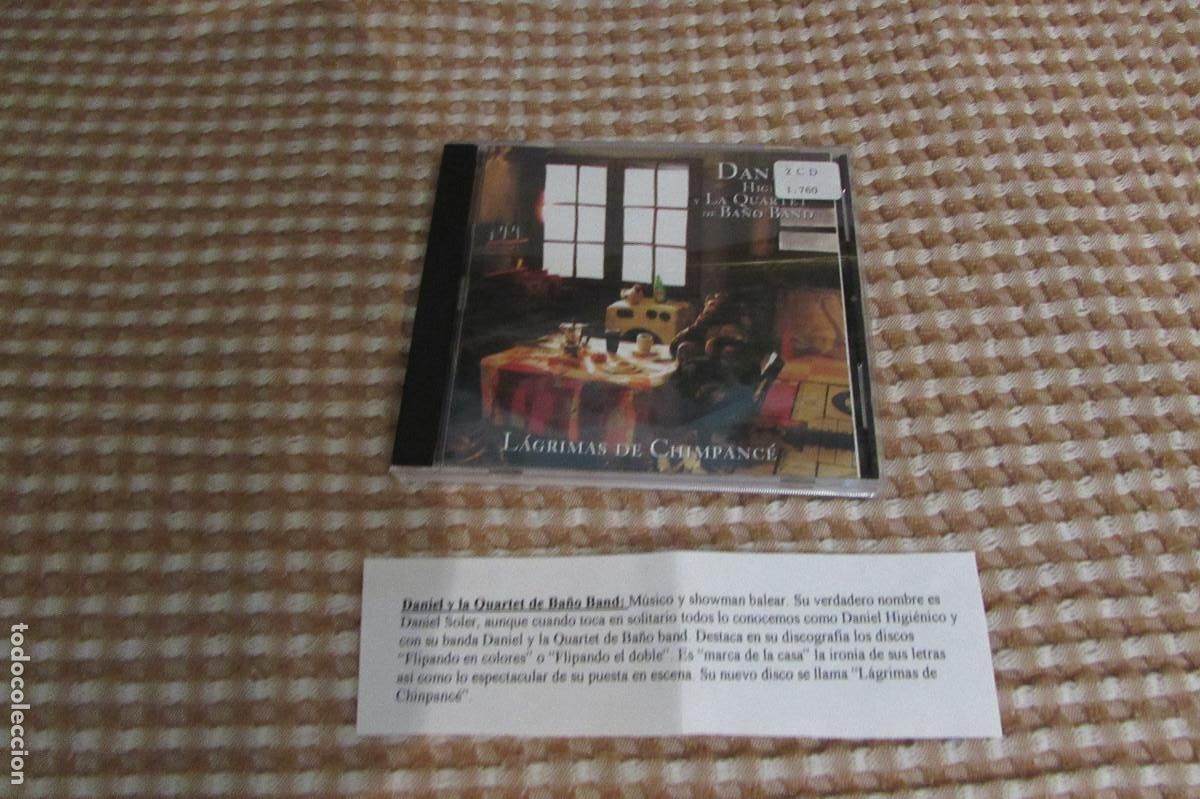 CDs de m&uacute;sica: DANIEL HIGIENICO Y LA QUARTET DE BA&Ntilde;O BAND - LAGRIMAS DE CHIMPANCE - CD CADENA 100