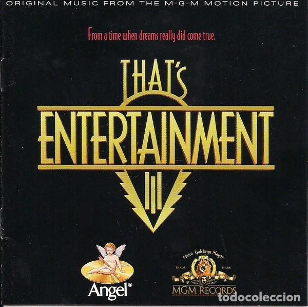 CDs de m&uacute;sica: That's Entertainment III (Original Music From The M-G-M Motion Picture) (CD, Comp) NUEVO