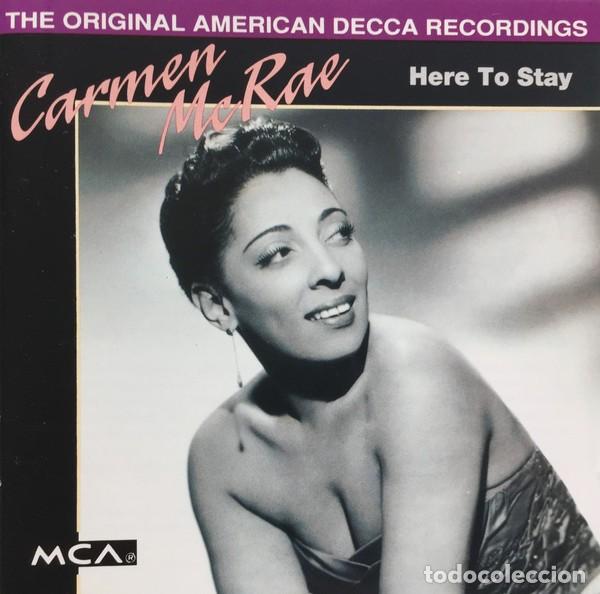 CD de M&uacute;sica: Carmen McRae - Here To Stay (CD, Comp, RM) NUEVO