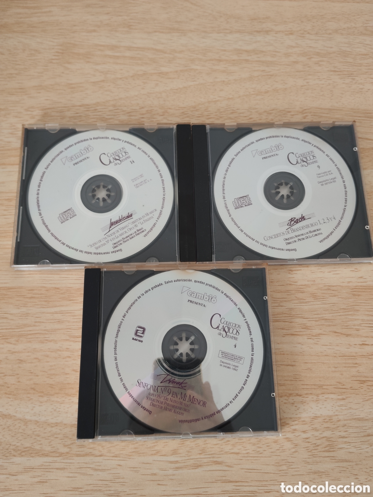 CDs de m&uacute;sica: Lote 3 CD Cl&aacute;sicos de Siempre Cambio 16 1992