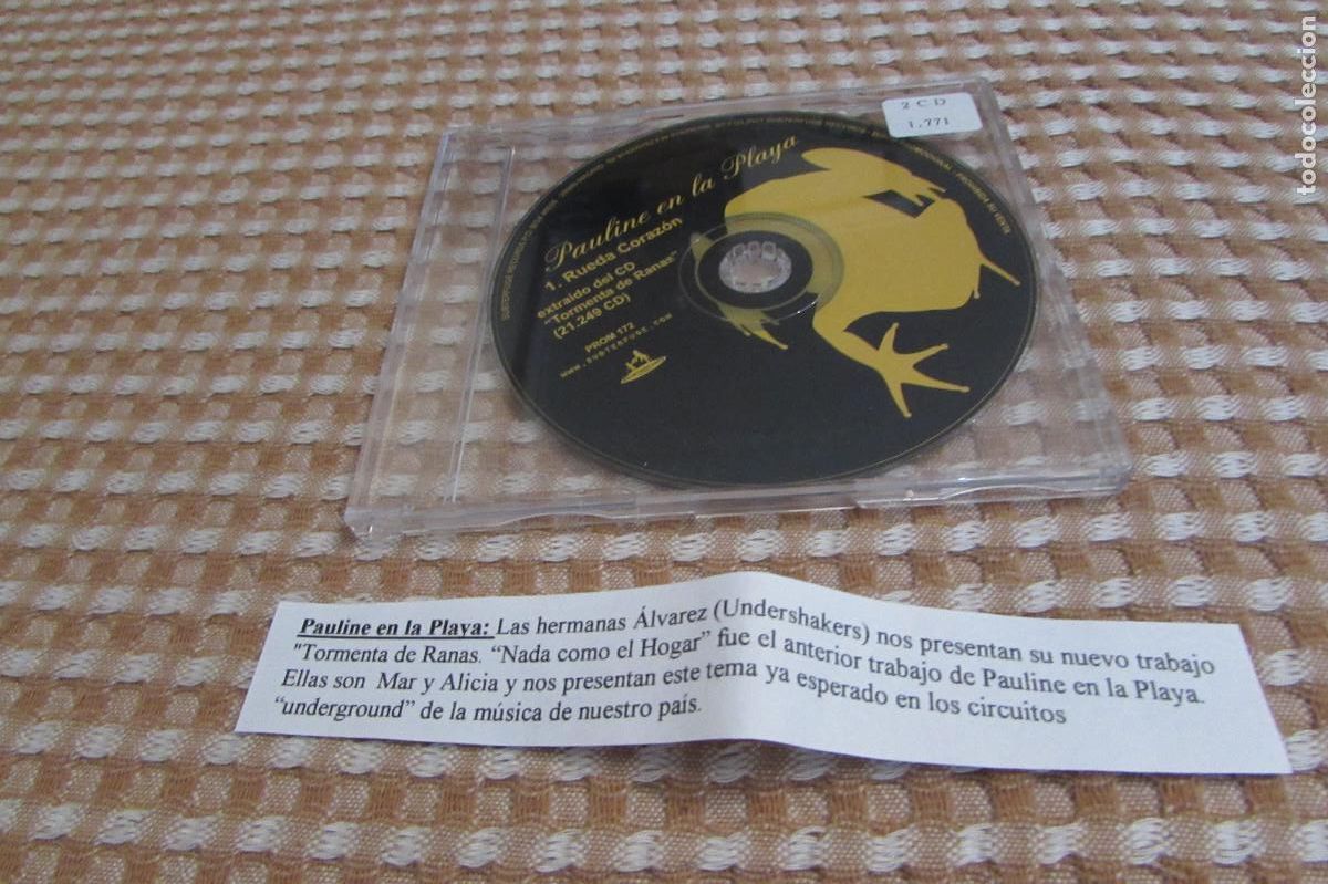 CDs de m&uacute;sica: Pauline En La Playa &ndash; Rueda Corazon CD SINGLE CADENA 100 - Foto 1