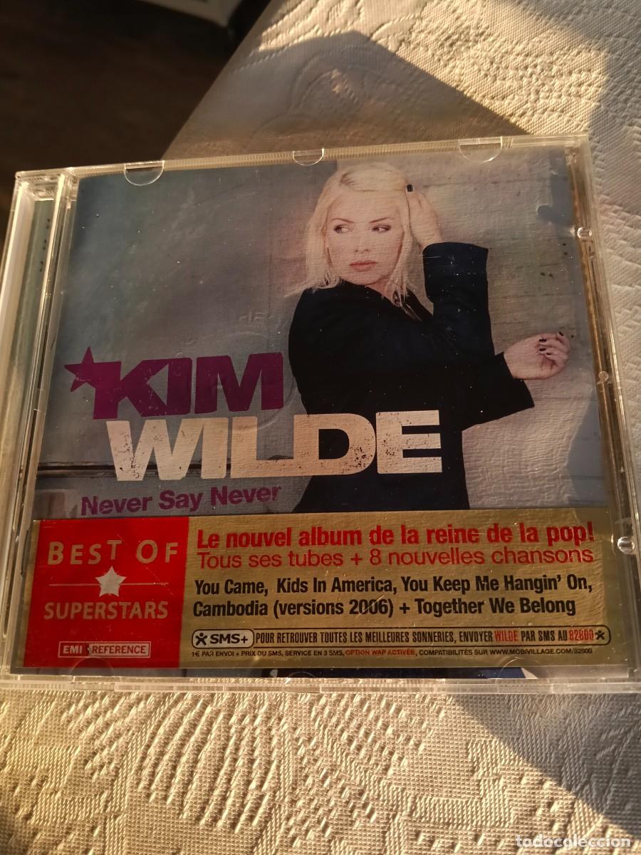Music CDs: RAR CD. KIM WILDE. NEVER SAY NEVER. STICKER EN FRANC&Eacute;S