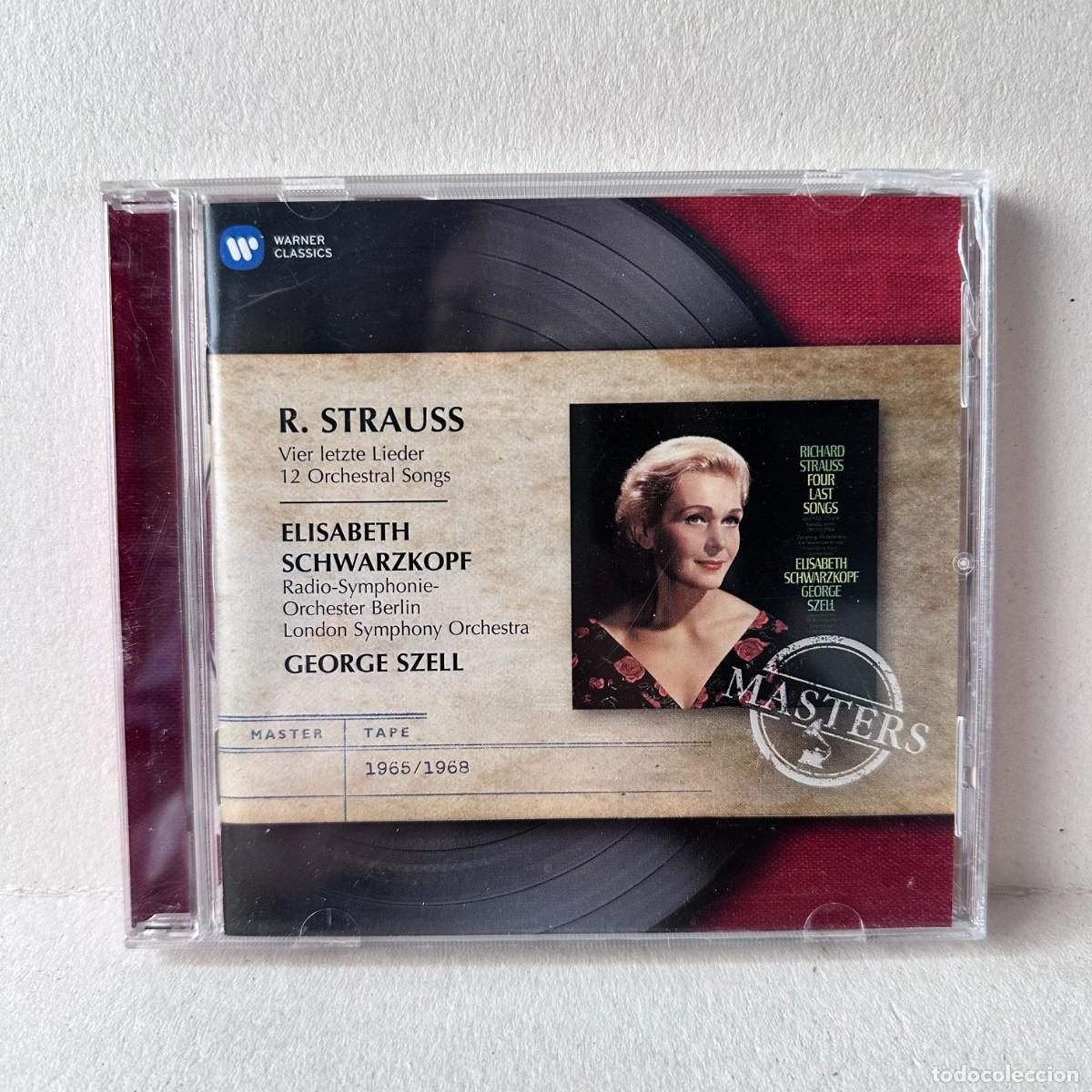 Music CDs: Strauss - Elisabeth Schwarzkopf - Vier Letzte Lieder, 12 Orchestral Songs (CD)