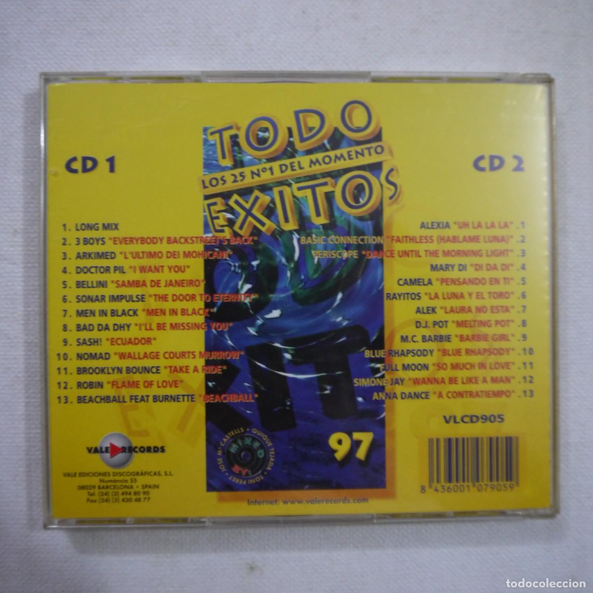 CDs de m&uacute;sica: TODO &Eacute;XITOS 97 - LOS 25 N.&ordm; 1 DEL MOMENTO - 2 CD - Foto 3