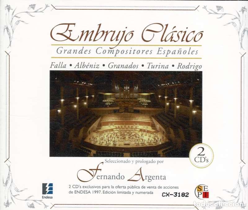 CD de M&uacute;sica: Falla, Alb&eacute;niz, Granados, Turina, Rodrigo - Embrujo Cl&aacute;sico. 2 x CD