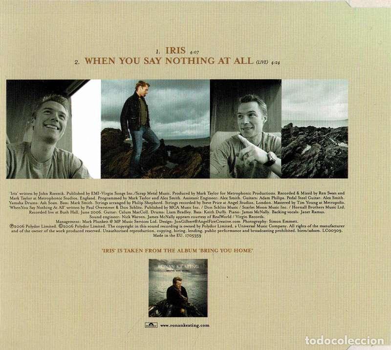 CDs de m&uacute;sica: Ronan Keating - Iris. CD Single - Foto 2