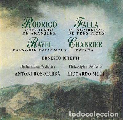 CDs de m&uacute;sica: Chabrier/Ravel/Falla- 0724348617323
