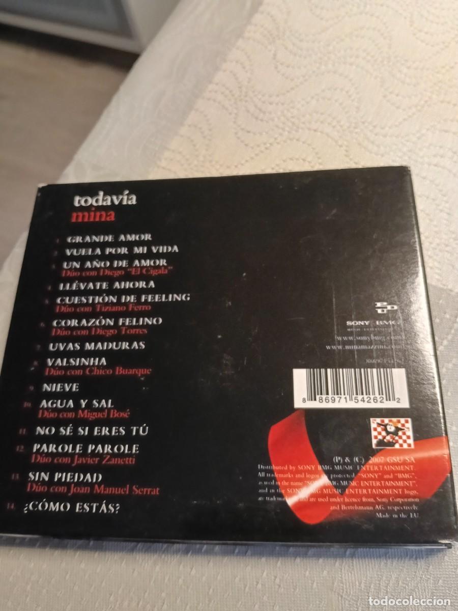 CDs de m&uacute;sica: RAR CD. MINA. TODAV&Iacute;A. DIGIPACK - Foto 2