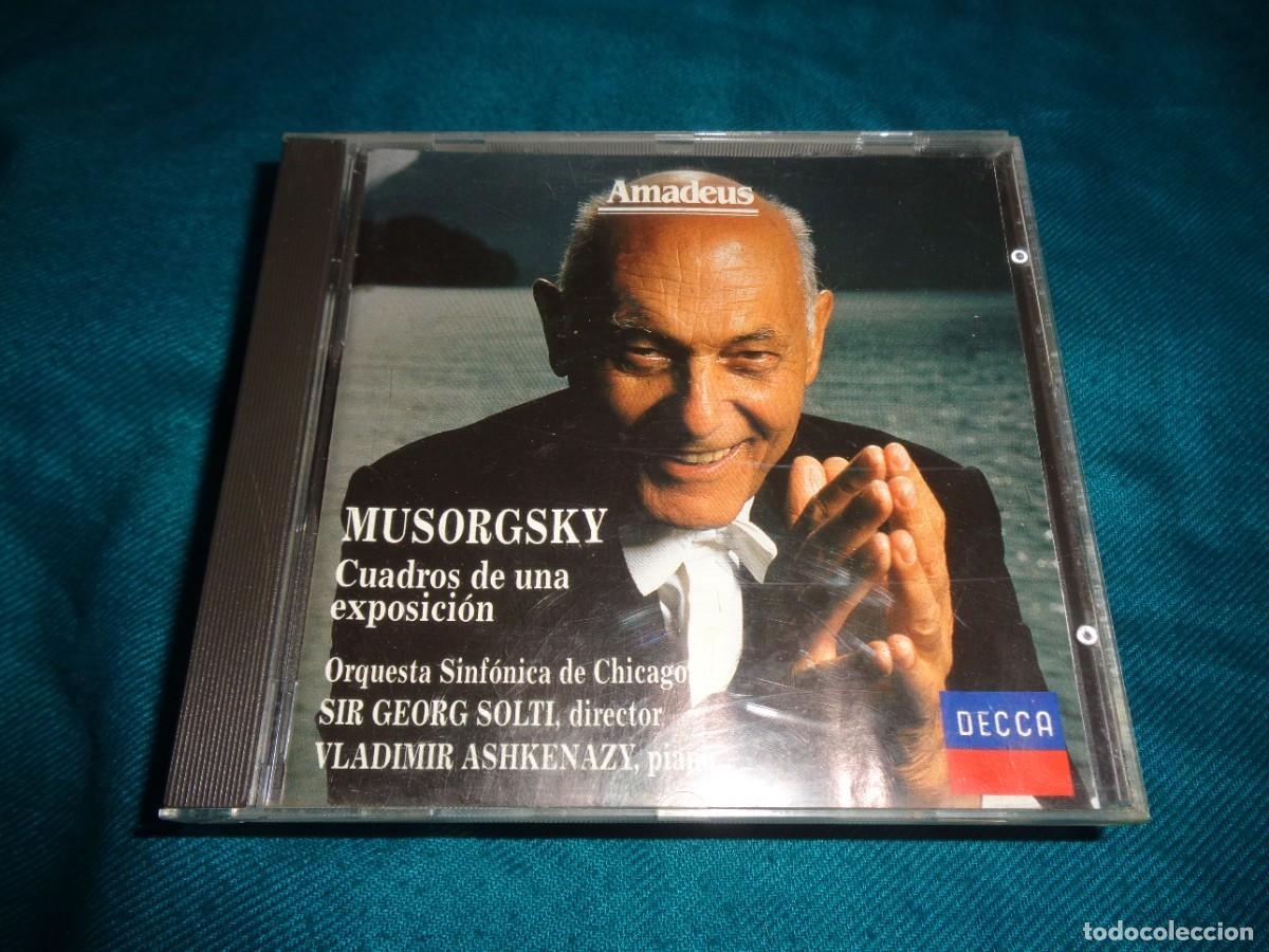 Music CDs: MUSSORGSKY, CUADROS PARA UNA EXPOSICION. SOLTI, ASHKENAZY. CD