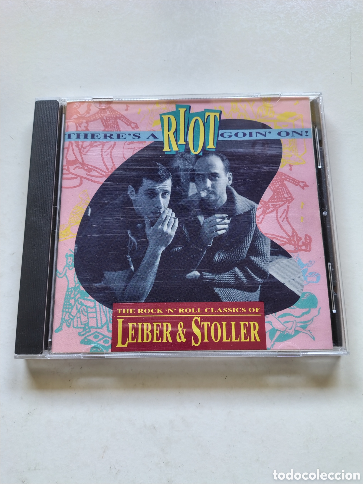 CDs de m&uacute;sica: LEIBER & STOLLER There's a Riot Goin' On ( 1991 RHINO USA ) ELVIS PRESLEY DION COASTERS DRIFTERS