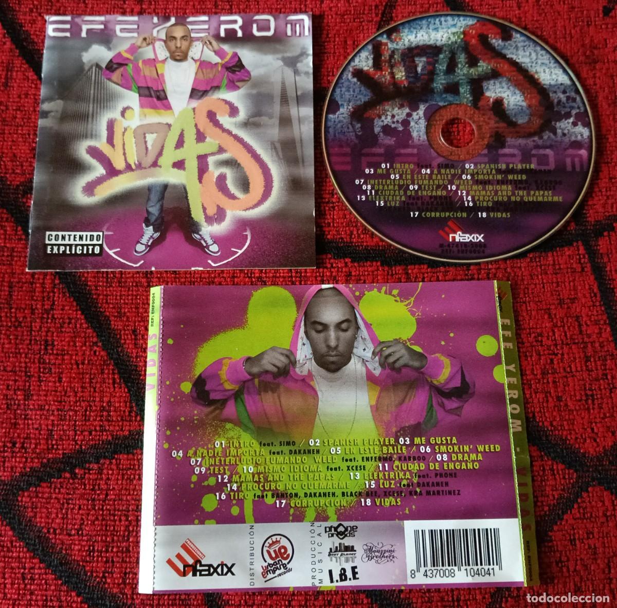 CDs de m&uacute;sica: Efe Yerom ** Vidas ** CD 2008