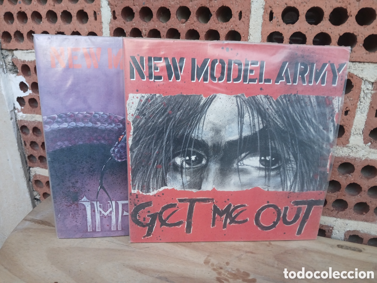 CDs de m&uacute;sica: VINILO, DOS LP NEW MODEL ARMY GET ME OUT, IMPURITI.